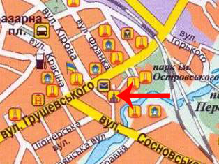 Коростенская районная СЭС на карте