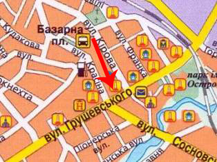 Исполнительный комитет (Горисполком) города Коростень на карте